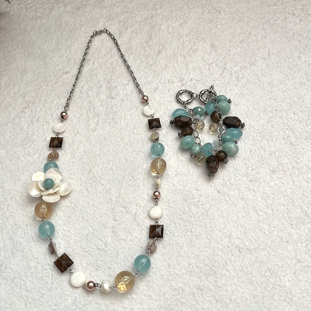 Initial Outfitters Necklace and Bracelet Set